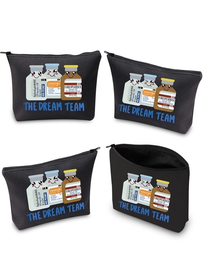 WCGXKO Dream Team Makeup Bag New Nurse Gift The Dream Team Zipper Pouch Makeup Bag (THE DREAM TEAM) - Image 4