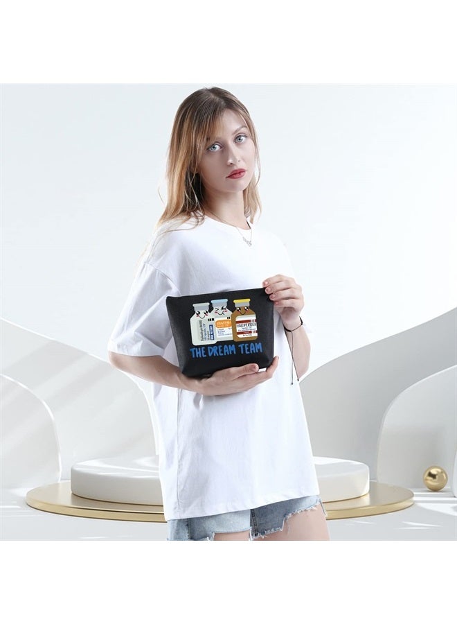 WCGXKO Dream Team Makeup Bag New Nurse Gift The Dream Team Zipper Pouch Makeup Bag (THE DREAM TEAM) - Image 5