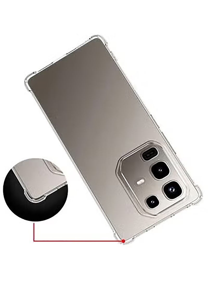 Generic Transparent Anti-drop Case for Infinix Note 50 Pro+ Clear TPU Four Corners Protection Cover Soft funda  - Image 2