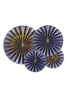 PartyDeco Decorative Rosettes Navy Blue  - Image 1
