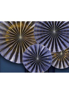 PartyDeco Decorative Rosettes Navy Blue  - Image 3