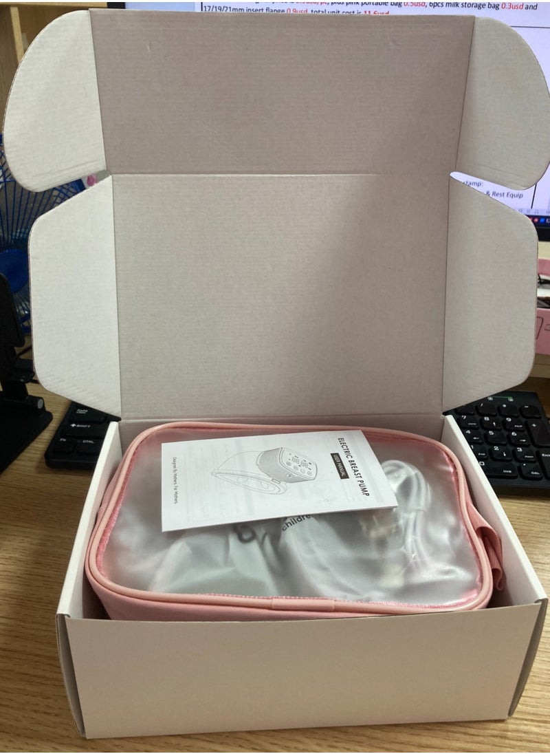 KitchTron - Double Breast Pump, Hands-Free Breast Pump, Wearable Breast Pump, With 2 Modes & 12 Levels, Type-C Rechargeable, Smart LED Display, 3 connectors (17mm, 19mm, 21mm) & 6 breast milk storage bags 250ml - Image 1