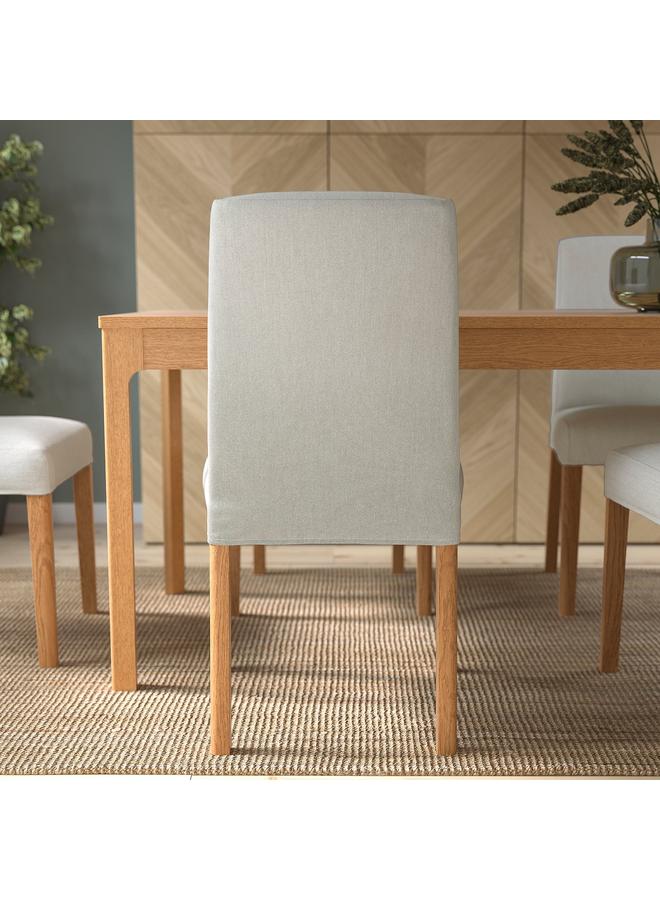 Zaboon Chair, Oak Effect/Orrsta Light Grey - Image 4