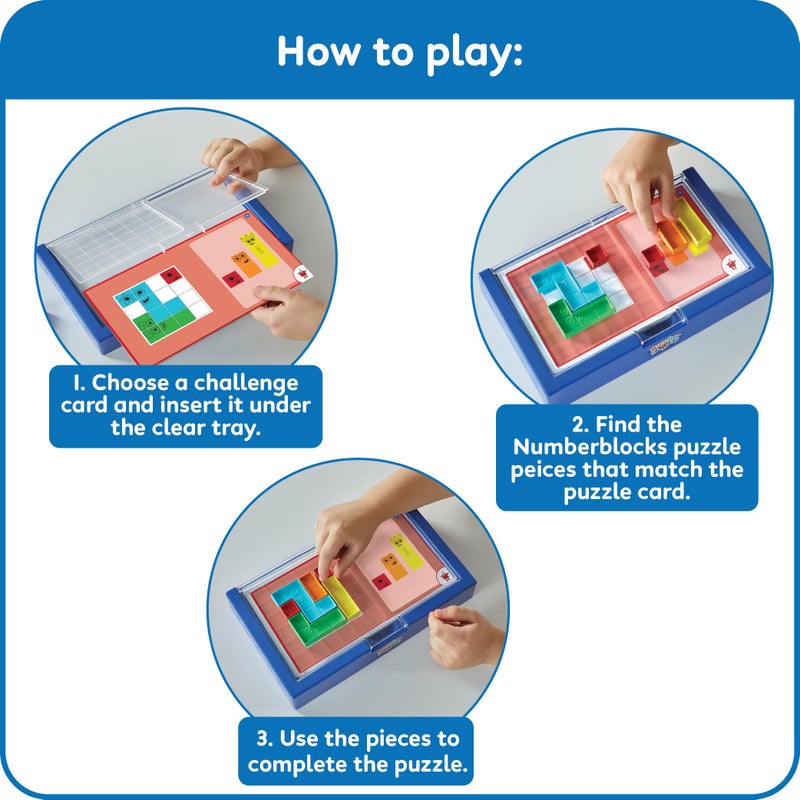 hand2mind Numberblocks Puzzle Solver, Brain Teasers, Logic Puzzles for Kids, Educational Games, Math Toys for Kids 3-5, Fidget Game, Preschool Learning Activities, Toddler Birthday Gifts - Image 3