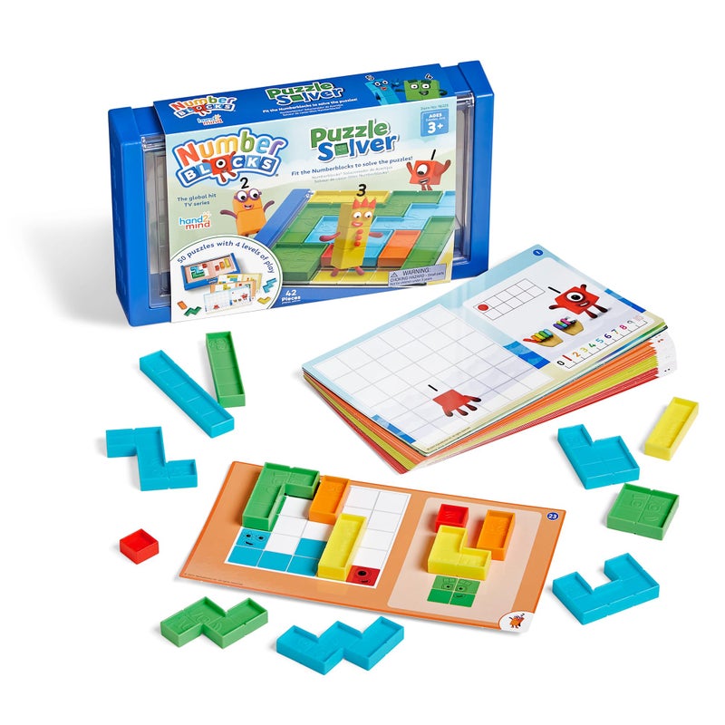 hand2mind Numberblocks Puzzle Solver, Brain Teasers, Logic Puzzles for Kids, Educational Games, Math Toys for Kids 3-5, Fidget Game, Preschool Learning Activities, Toddler Birthday Gifts - Image 1