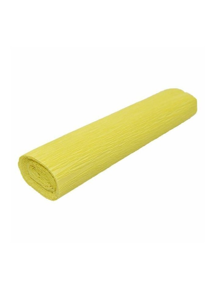 Terabyte CREPE PAPER METALLIC SINGLE FOLD 50X120CM YELLOW (PACK OF 2) - Image 1