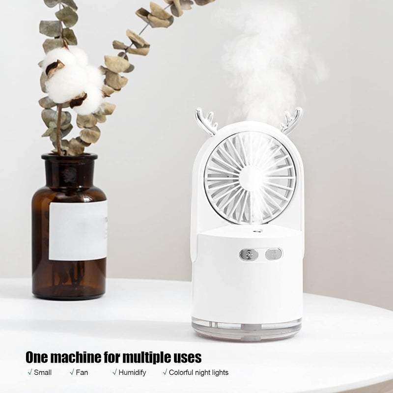 klarako Spray Fan, Portable Handheld Misting Fan, 2 In 1 Usb Charging Spray Fan, Skin Moisturizing Misting Fan For Home Office Travel Hiking Camping(#1) - Image 4