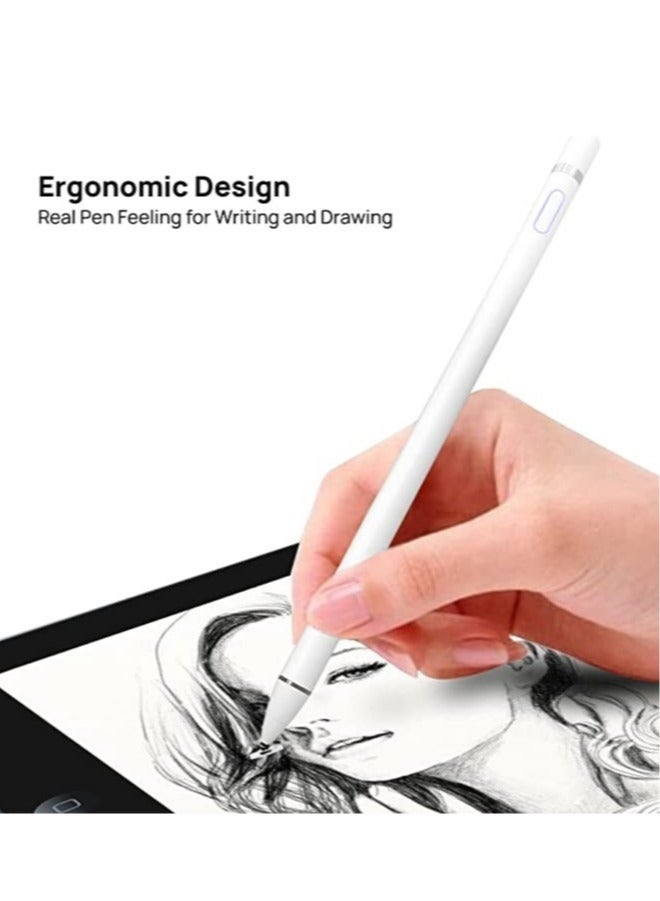 ELTRAZONE Stylus Pen for iPad Apple Pencil for iPad 9/8/7/6/5/4/3/2 Pro 12.9/11/10.5/9.7 Air 5/4/3/2 Mini 6/5/4 Alternative 2nd 1st Generation Stylus Pens for Touch Screens - Image 2