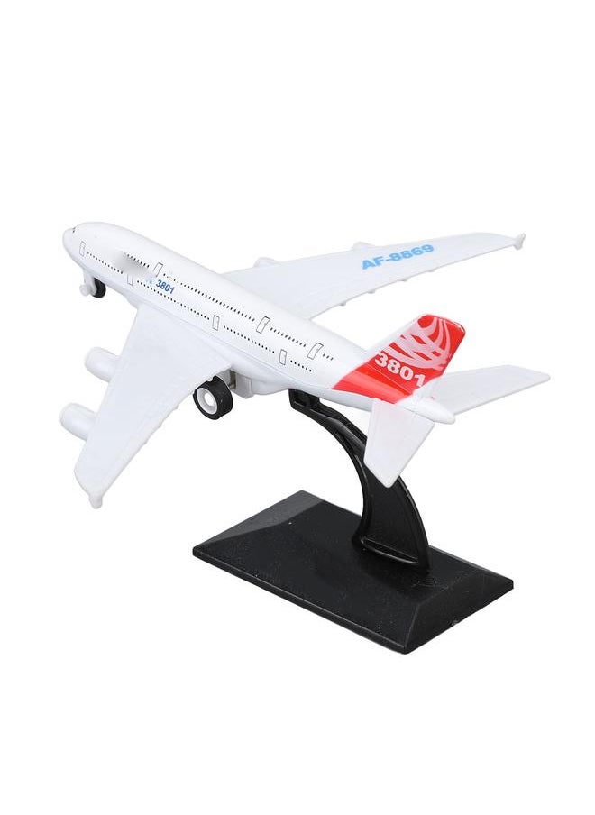 Thoraya Airplane Model Exquisite Alloy Airplane Statue Kids Friction Powered Airplane Toy Decorative Airplane Ornament for Room Kindergarten  - Image 4