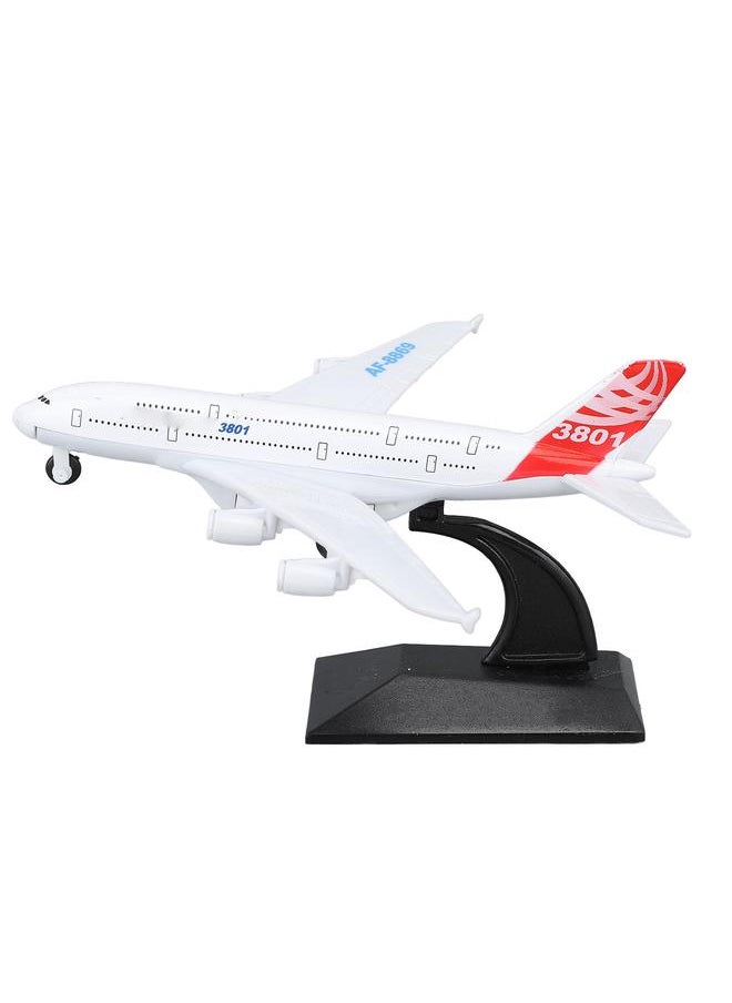 Thoraya Airplane Model Exquisite Alloy Airplane Statue Kids Friction Powered Airplane Toy Decorative Airplane Ornament for Room Kindergarten  - Image 2