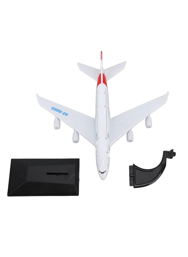 Thoraya Airplane Model Exquisite Alloy Airplane Statue Kids Friction Powered Airplane Toy Decorative Airplane Ornament for Room Kindergarten  - Image 1