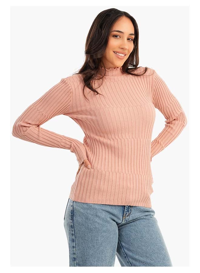 Carina Ribbed Slim Fit Pullover - Image 1