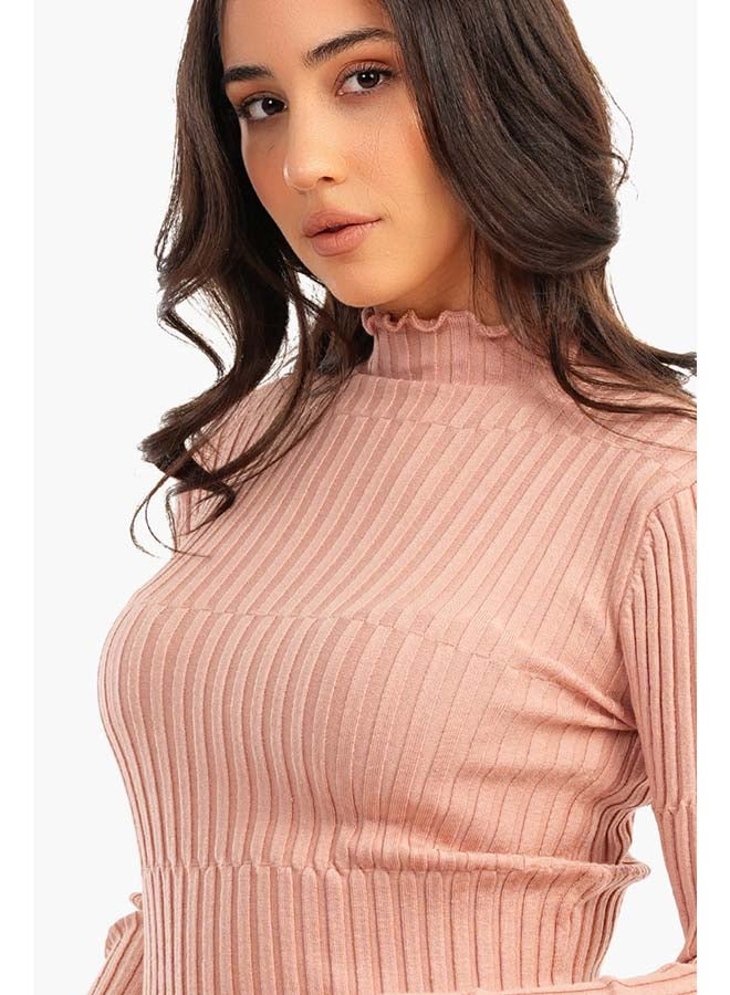 Carina Ribbed Slim Fit Pullover - Image 3