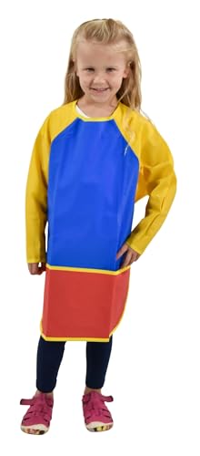 School Smart مئزر فني كامل الحماية من الفينيل، من 3 إلى 6 سنوات، بألوان متعددة - Image 5