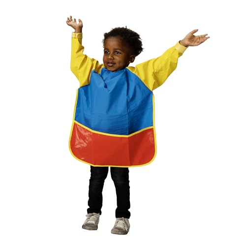 School Smart مئزر فني كامل الحماية من الفينيل، من 3 إلى 6 سنوات، بألوان متعددة - Image 2