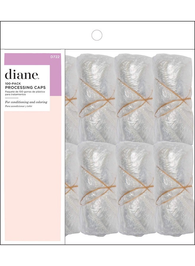 Diane Disposable Clear Processing Hair Caps For Salons Diy Conditioning Dyeing Hair Treatments Bag Of 100 D722 - Image 1