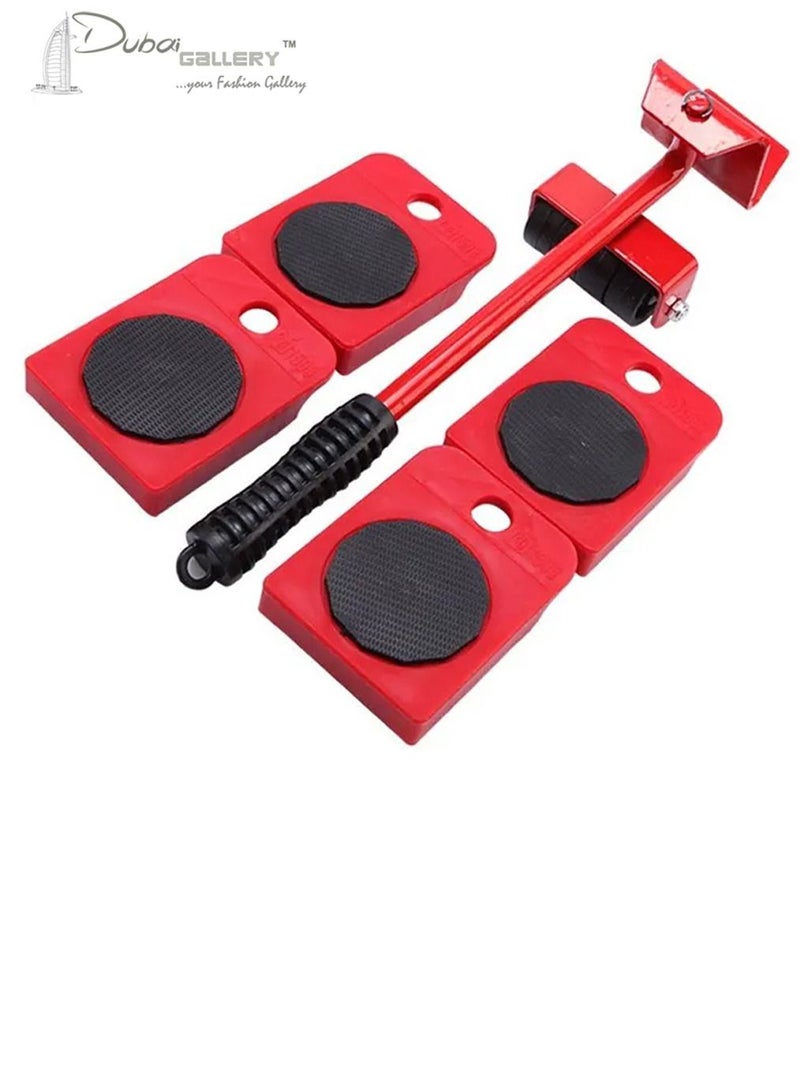 DubaiGallery Furniture Lifter Easy Moving Sliders 5 Packs Mover Tool Set,Heavy Furniture Appliance Moving & Lifting System -Maximum Load Weight- 330Lbs - Image 1