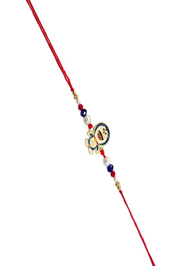 eweft® Rakhi For Kids Brother Bro Doraemon Fancy Trendy Combo Cartoon For Raksha Bandhan (Pack of 1Pcs) - Image 1