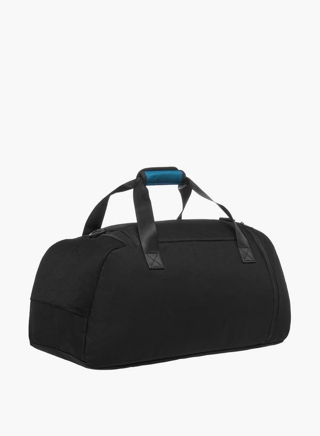 Kappa Logo Print Duffle Bag with Detachable Strap - Image 3