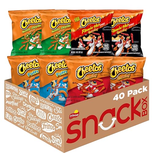 Cheetos Cheese Flavored Snacks Variety Pack Pack of 40 - Image 1