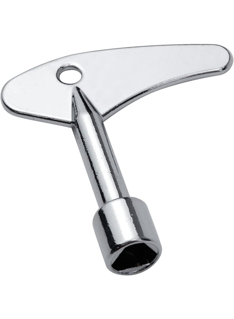 Antrader Triangle Spanner Key, Matel Triangular Lock Keys Socket Universal Utility Keys for Elevator Emergency Lift Door Triangle Panel Lock