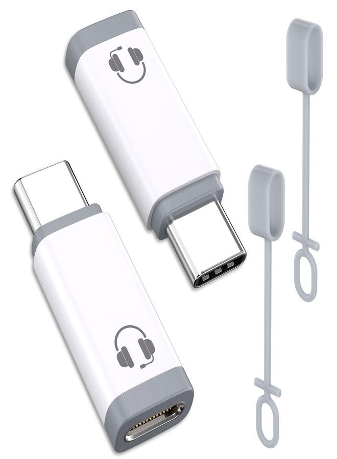 Mxcudu USB C to Lightning Audio Adapter, USB C Male to Female Lightning Headphone Audio Adapter Compatible with iPhone 16/16Pro/15 Pro, iPad Pro, iPad Air 6, MacBook, Galaxy S24 (No Charge)-2Pcs - Image 1