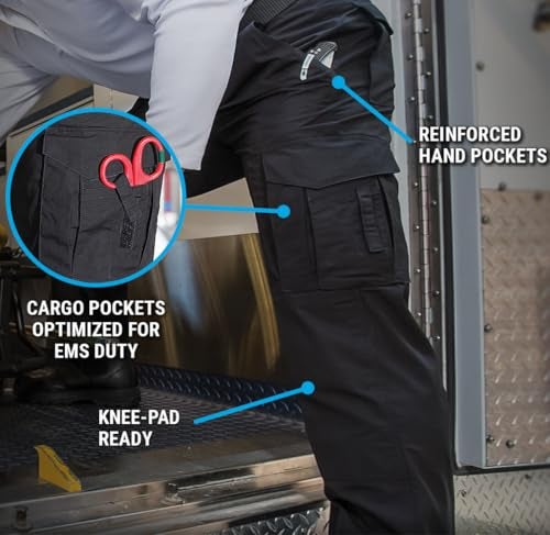 PROPPER بنطال بروبر للرجال للاستجابة الحرجة EMS - 65/35 قماش مقاوم للتمزق، أسود، 44W x 32L أمريكي - Image 5