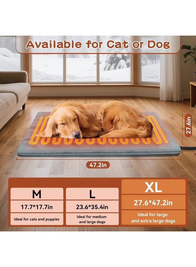 AFDUV Pet Heating Pads for Cats & Dogs Outdoor, 35.4 * 23.6inches Dog Cat Heating Pad Bed Outdoor Waterprooof, Warming Heated Cat Dog Bed Blanket Outside, Heated Pet Mat, Gifts for Cats Dogs in Winter - Image 2