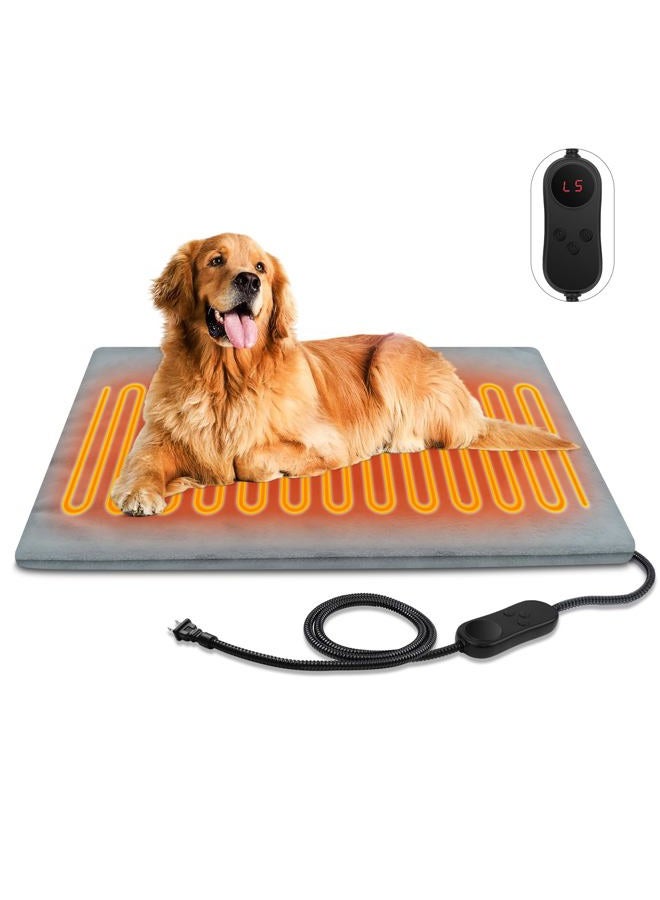 AFDUV Pet Heating Pads for Cats & Dogs Outdoor, 35.4 * 23.6inches Dog Cat Heating Pad Bed Outdoor Waterprooof, Warming Heated Cat Dog Bed Blanket Outside, Heated Pet Mat, Gifts for Cats Dogs in Winter - Image 1