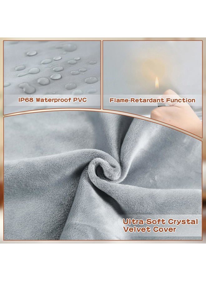 AFDUV Pet Heating Pads for Cats & Dogs Outdoor, 35.4 * 23.6inches Dog Cat Heating Pad Bed Outdoor Waterprooof, Warming Heated Cat Dog Bed Blanket Outside, Heated Pet Mat, Gifts for Cats Dogs in Winter - Image 5