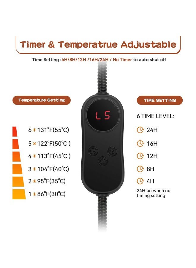 AFDUV Pet Heating Pads for Cats & Dogs Outdoor, 35.4 * 23.6inches Dog Cat Heating Pad Bed Outdoor Waterprooof, Warming Heated Cat Dog Bed Blanket Outside, Heated Pet Mat, Gifts for Cats Dogs in Winter - Image 3