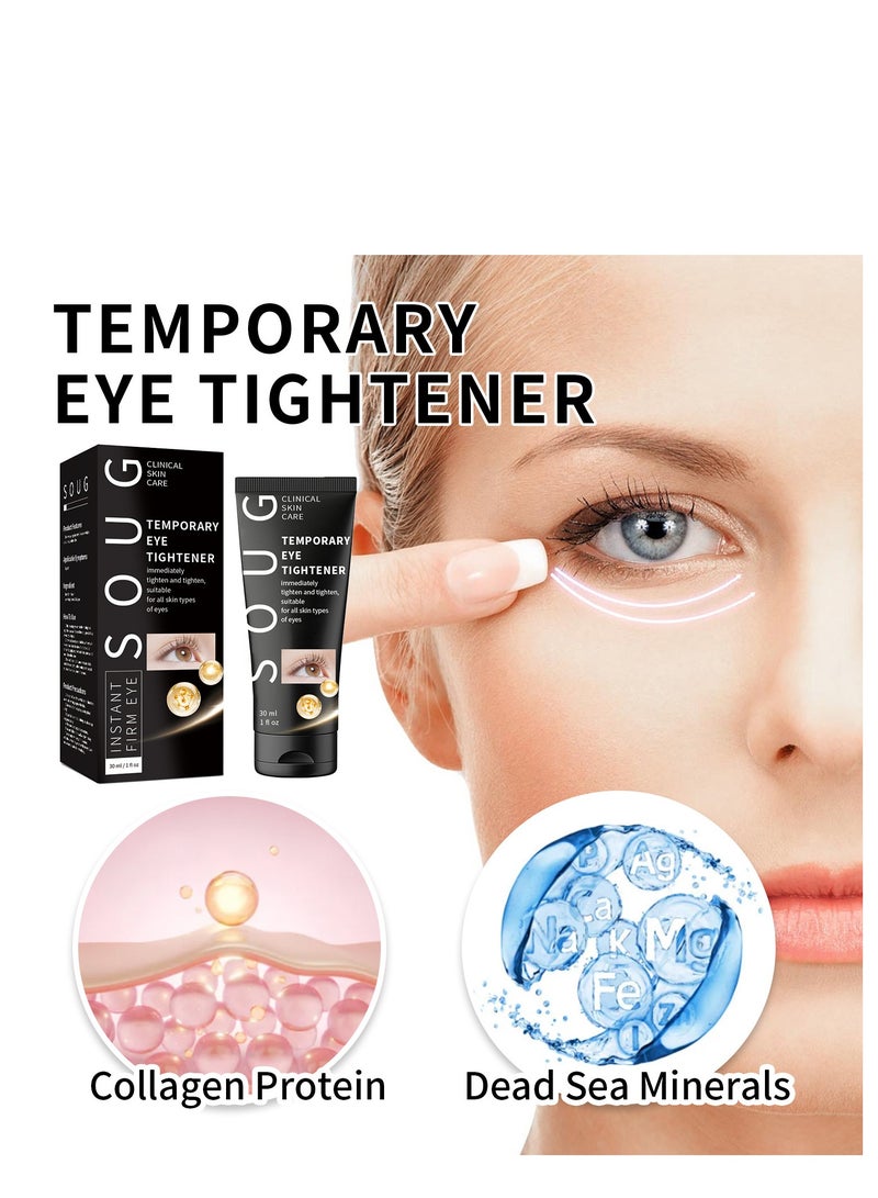 Instant Firm Eye Tightener, Eye Firming Cream, Instant Under Eye Tightener, For Puffiness And Bags Under Eyes, Naturally Eliminate Wrinkles, Puffiness, Dark Circle and Bags 30ml