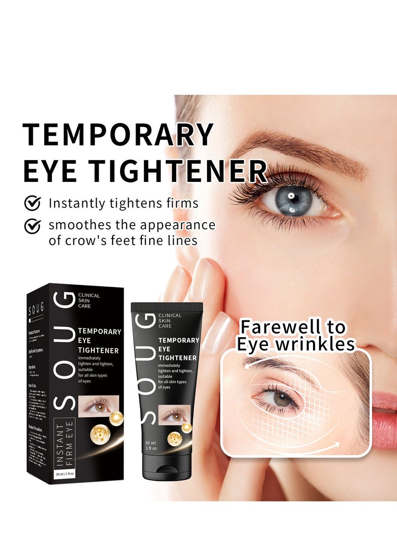 Instant Firm Eye Tightener, Eye Firming Cream, Instant Under Eye Tightener, For Puffiness And Bags Under Eyes, Naturally Eliminate Wrinkles, Puffiness, Dark Circle and Bags 30ml