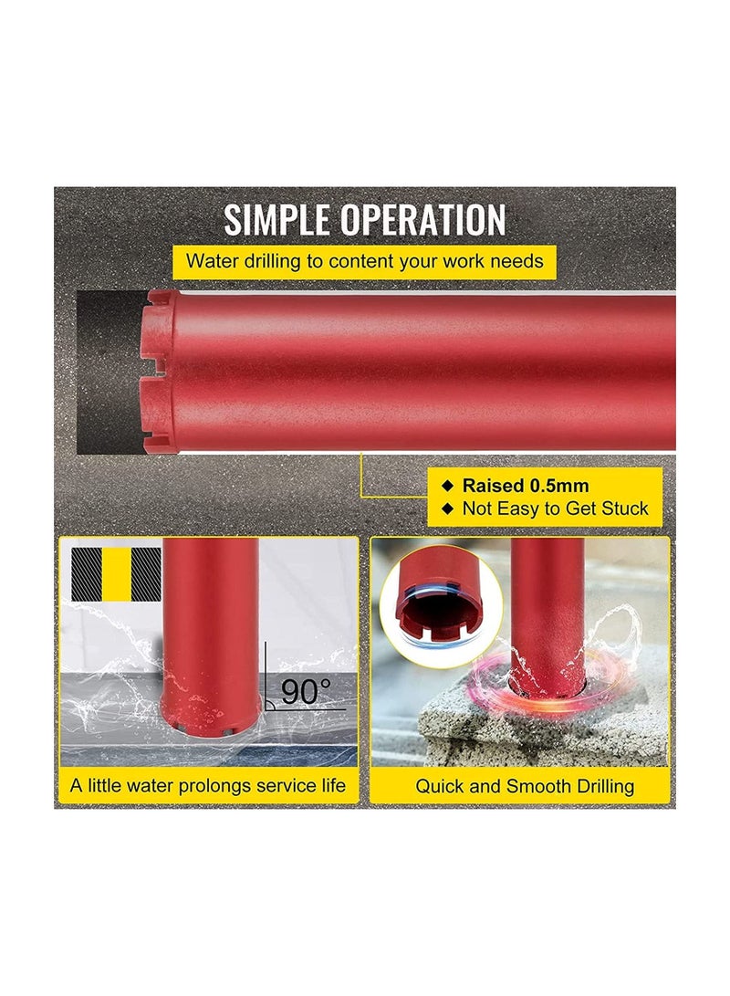 AQSON مثقاب AQSON الماسي الجاف والرطب بقطر 76 مم وطول 450 مم - Image 3