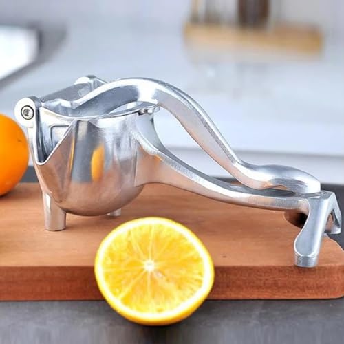 Divinext Metal Lemon-Lime Squeezer-Manual Hand Press Juicer.,27.6 x 15.5 x 12.9 cm,Silver - Image 5