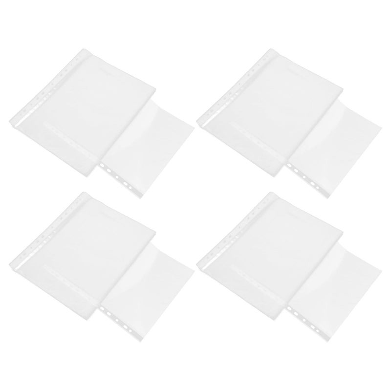 Transparent Page Protectors 100 Sheets Glossy Thick for Documents Binder Office School Home - Image 2