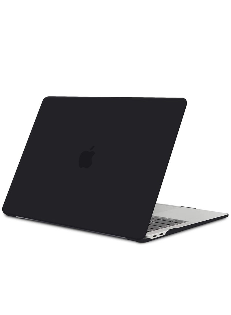 غطاء جراب MacBook Air 13 بوصة A2337 M1 A2179 / A1932 / 2021/2020/2019/2018 غطاء صلب قابل للإزالة لهاتف MacBook Air 13 شاشة Retina مع Touch ID أسود - Image 4