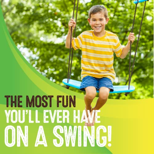 Swurfer Kick Stand Up Tree Swing, Outdoor Swingset for Kids with Adjustable Handles, Outdoor Play Equipment, Weatherproof, Easy Installation, 200 lbs, Ages 6+, Blue - Image 3
