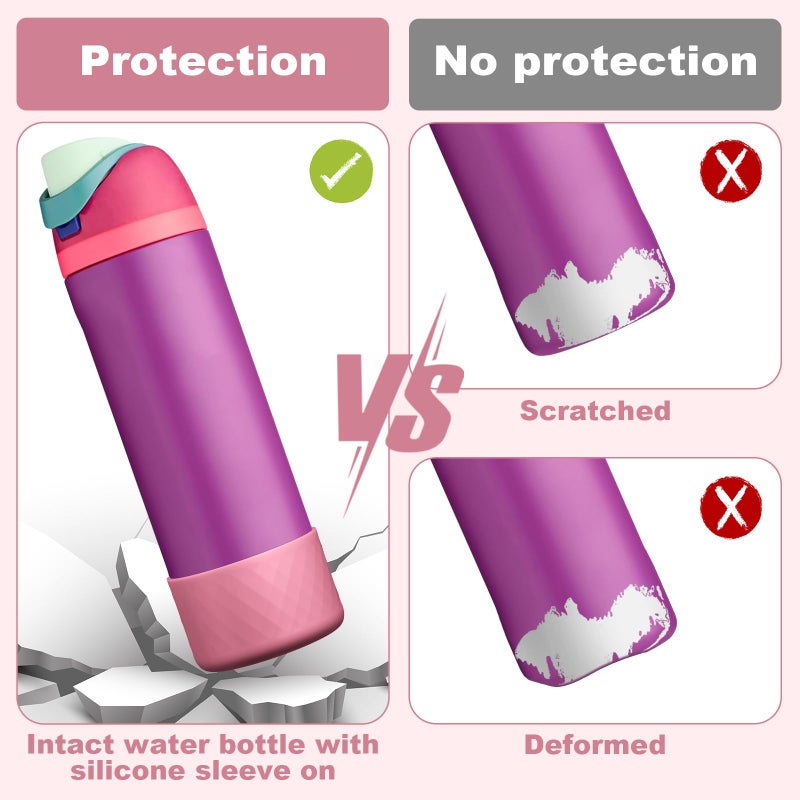 Beonsky Silicone Boot for Owala Water Bottle 24 oz, Anti-Slip Protective Sleeve for FreeSip/Twist/Flip Stainless Steel Water Bottles Accessories - Image 3