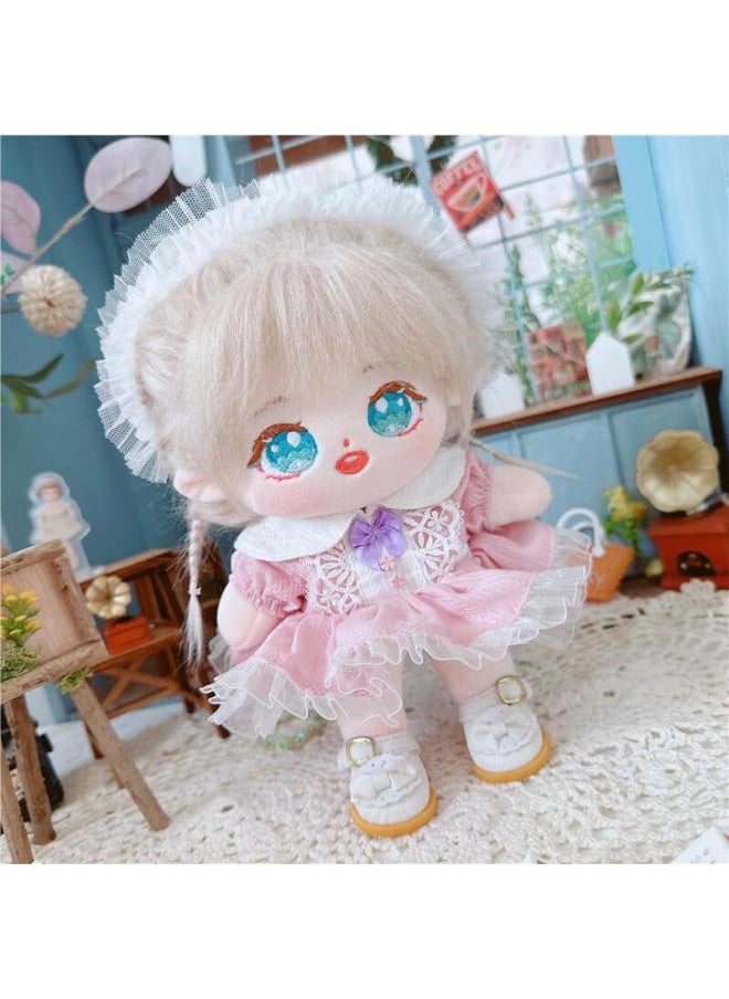 Generic - Spring/Summer 2023 Small Skirt Cotton Doll Dress Dress Suit Doll Star Doll Normal Chubby Body-Color:First Love Dress Two-Piece Set - Image 1