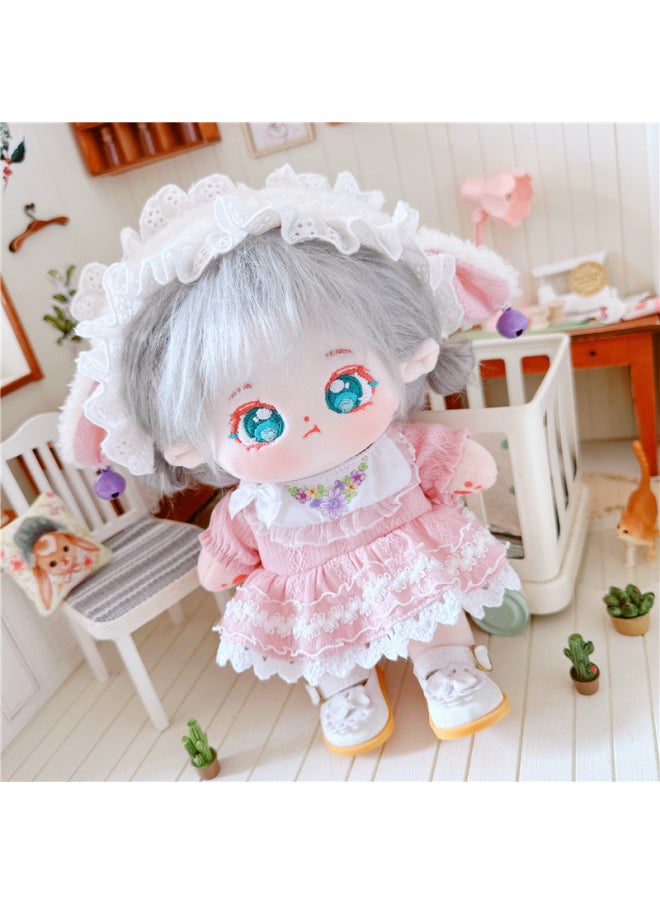 Generic - Spring/Summer 2023 Small Skirt Cotton Doll Dress Dress Suit Doll Star Doll Normal Chubby Body-Color:First Love Dress Two-Piece Set - Image 1