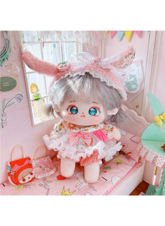 Generic - Spring/Summer 2023 Small Skirt Cotton Doll Dress Dress Suit Doll Star Doll Normal Chubby Body-Color:First Love Dress Two-Piece Set - Image 1