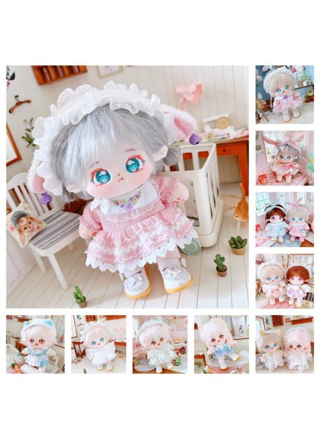 Generic - Spring/Summer 2023 Small Skirt Cotton Doll Dress Dress Suit Doll Star Doll Normal Chubby Body-Color:First Love Dress Two-Piece Set - Image 1