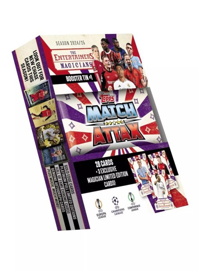 Topps Match Attax 2024/25 -1 Mini Tin (Assorted 1 Piece) Single Pack