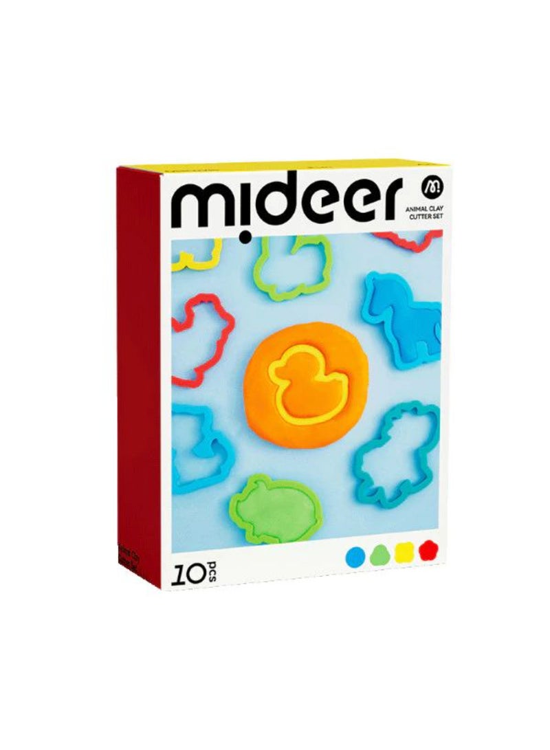 MiDeer Animal Clay Embossing Cutter Set for Kids – 10 Piece Playdough & Clay Tool Kit – Educational Animal Shape Cutters – Creative Arts & Crafts Toys for Toddlers Ages 3+ - Image 2