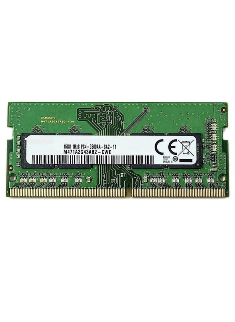 ماركة غير محددة رام لابتوب DDR4 بسعة 16 جيجا – 3200 ميجاهرتز، PC4-3200، توقيت CL22، 1Rx8، فولت 1.2، SODIMM – تغليف أصلي 