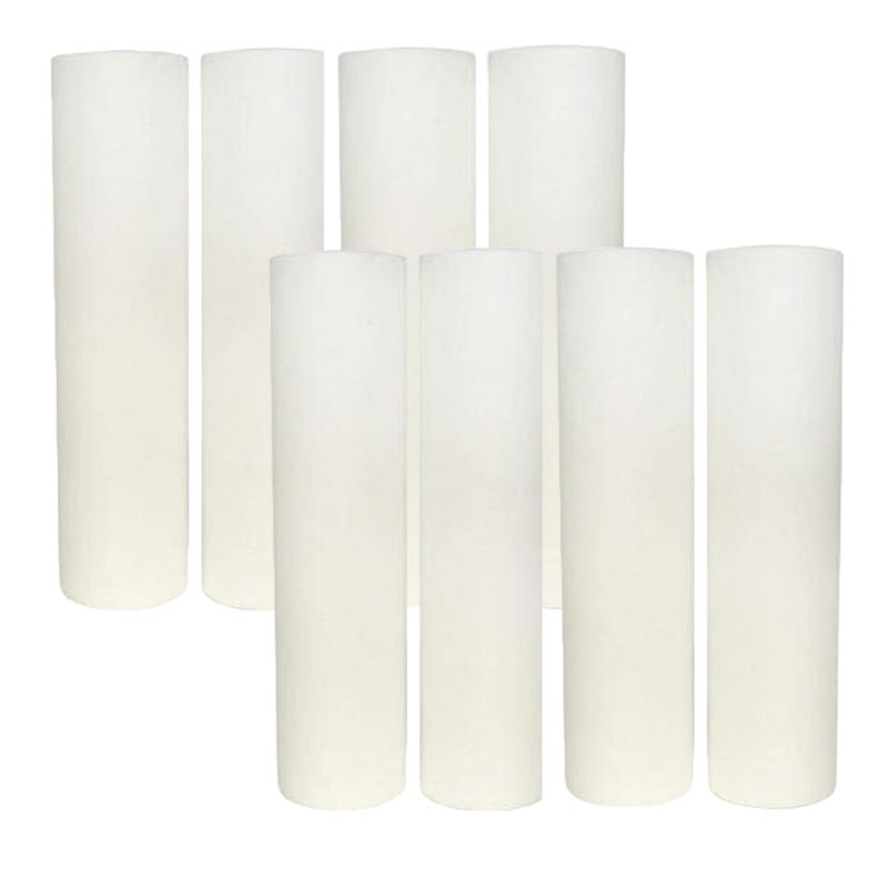 عبوة 8 من خراطيش فلتر المياه من البولي بروبيلين المتوافقة مع GE GXWH04F نظام الترشيح المنزلي GE خراطيش فلتر بديلة عالمية 10 خراطيش 5 ميكرون