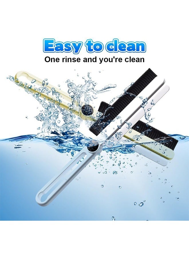 Hard Bristle Crevice Cleaning Brush, 2PCS Multi-Function Integrated Scraping and Brushing Gap Cleaning Tool for Bathroom Dead Corner Cleaning, Sink, Window, Floor Gaps, Kitchen - Image 5