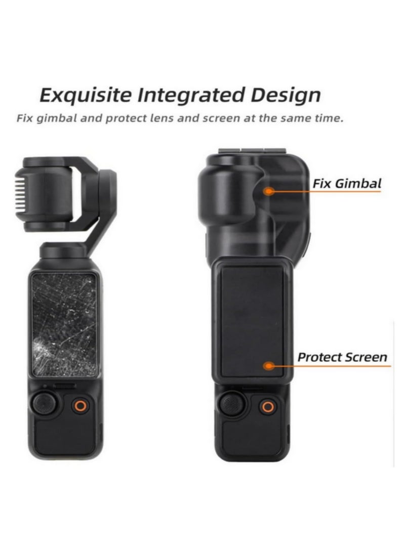 Black Plastic Protective Case for DJI Osmo Pocket 3 Durable Handheld Gimbal Camera Cover Essential for DJI Osmo Pocket 3 Accessories - Image 4