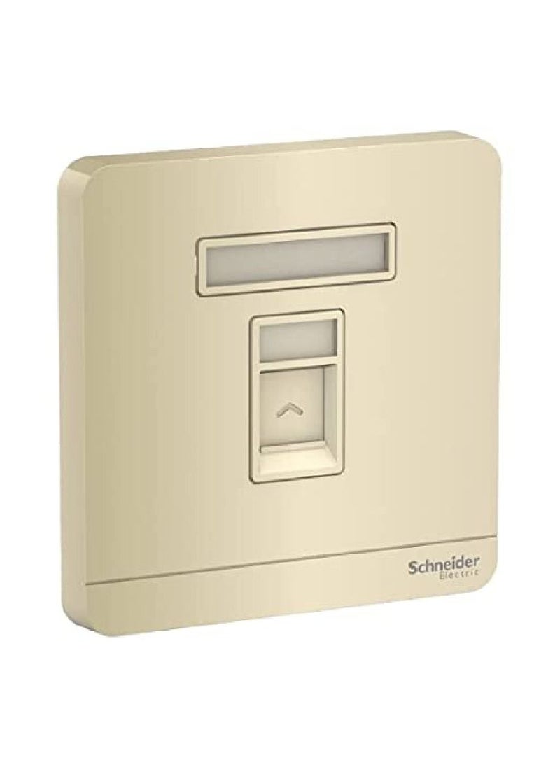 Schneider Electric - Schneider Electric AvatarOn, telephone socket, Wine Gold (Model Number-E8331RJS4_WG) - Image 1